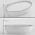 Minimalist Glass Bathtub 3D Model 3D model small image 4