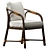 Elegant Ojai Dining Chair 3D model small image 4