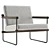 Ross Lounge Chair, Modern Design 3D model small image 1