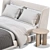 Contemporary Minotti Bed Reeves Model 3D model small image 3
