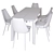 Elegant Aero Toscana Dining Set 3D model small image 5