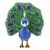 Plush Peacock Toy 3D model small image 3