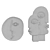 Elegant Quadro Statuette Magnet 3D model small image 3