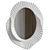 Issey Mirror: Plaster & Wood 3D model small image 2