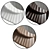 Issey Mirror: Plaster & Wood 3D model small image 6