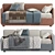 Convertible Sofa Bed LEVEL 323 3D model small image 2