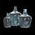 Eco-Friendly Frosted Glass Demijohn Vase 3D model small image 4