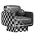 Elegant Lilas Armchair for Home 3D model small image 1