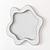 Elegant Chrome Wall Mirror 3D model small image 3