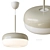 Modern Beige Pendant Lamp 18x37 cm 3D model small image 1