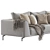 Modern Hollywood Sofa Set 3D model small image 6