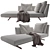 Title: Flexform Evergreen Modular Sectional Sofa 3D model small image 1