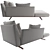 Title: Flexform Evergreen Modular Sectional Sofa 3D model small image 2