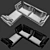 Sleek Flexform Evergreen Sofa 3D model small image 5