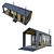 Rustic Barnhouse Container House 3D model small image 4