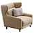 Folk By Sancal Contemporary Sofa 3D model small image 5