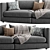 Relaxation Beacon: Unwind Sofa 3D model small image 2