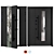 UFO Black Entry Door Set 3D model small image 1