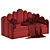 Bambini Kids Bed Frame 3D model small image 6