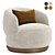 Modern Orbit Armchair Variety Offered 3D model small image 2