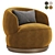 Modern Orbit Armchair Variety Offered 3D model small image 4