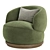 Modern Orbit Armchair Variety Offered 3D model small image 5