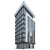 Detailed Modern Office Building Model 3D model small image 1