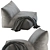 Modern Gart Ginosa Armchair Design 3D model small image 2