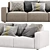 Arflex Marechiaro Modern Sofa 3D Model 3D model small image 5