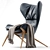 Modern P22 Armchair Cassina 2016 3D model small image 3