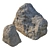 Granite Stones Set for Landscaping 3D model small image 1