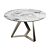 Elegant Millenium Round Dining Table 3D model small image 1