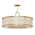 Elegant Allegretto Five-Light Pendant 3D model small image 1