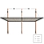 Expandable Modern Wooden Canopy 3D model small image 3