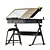 Adjustable Drawing Table with Chair 3D model small image 4