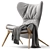 Contemporary Cassina Armchair 2016 3D model small image 1