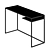 Minimalist Rectangular Writing Desk 3D model small image 5