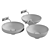 EQUILIBRIUM Ceramic Round Washbasin 3D model small image 5