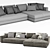 Modern Minotti Hamilton Sofa - 2017 3D model small image 3