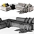 Elegant Arflex Marechiaro Sofa Model 3D model small image 3