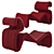 Ergonomic Etcetera Lounge Chair 3D model small image 5