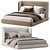 Luxury Modern Virgin Bed by Misura Emme 3D model small image 3