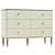 Modern Buffet Cabinet 6 Drawers 3D model small image 1