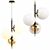 Retro E14х3 40w Chandelier 3D model small image 1