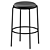 Half Bar Stool with Cushion 3D model small image 1