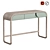 Modern Oak Console with Enamel Finish 3D model small image 1