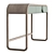 Modern Oak Console with Enamel Finish 3D model small image 3