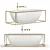 Luxury Freestanding Stone Bath 1700MM 3D model small image 1