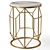 Marble Interior Side Table by GLASAR 3D model small image 1