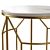 Marble Interior Side Table by GLASAR 3D model small image 3